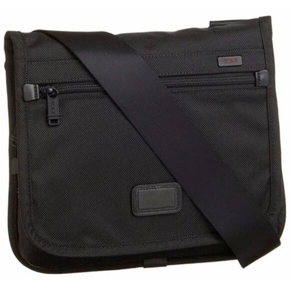 TUMI Black Messenger Bag - Picture 1 of 14